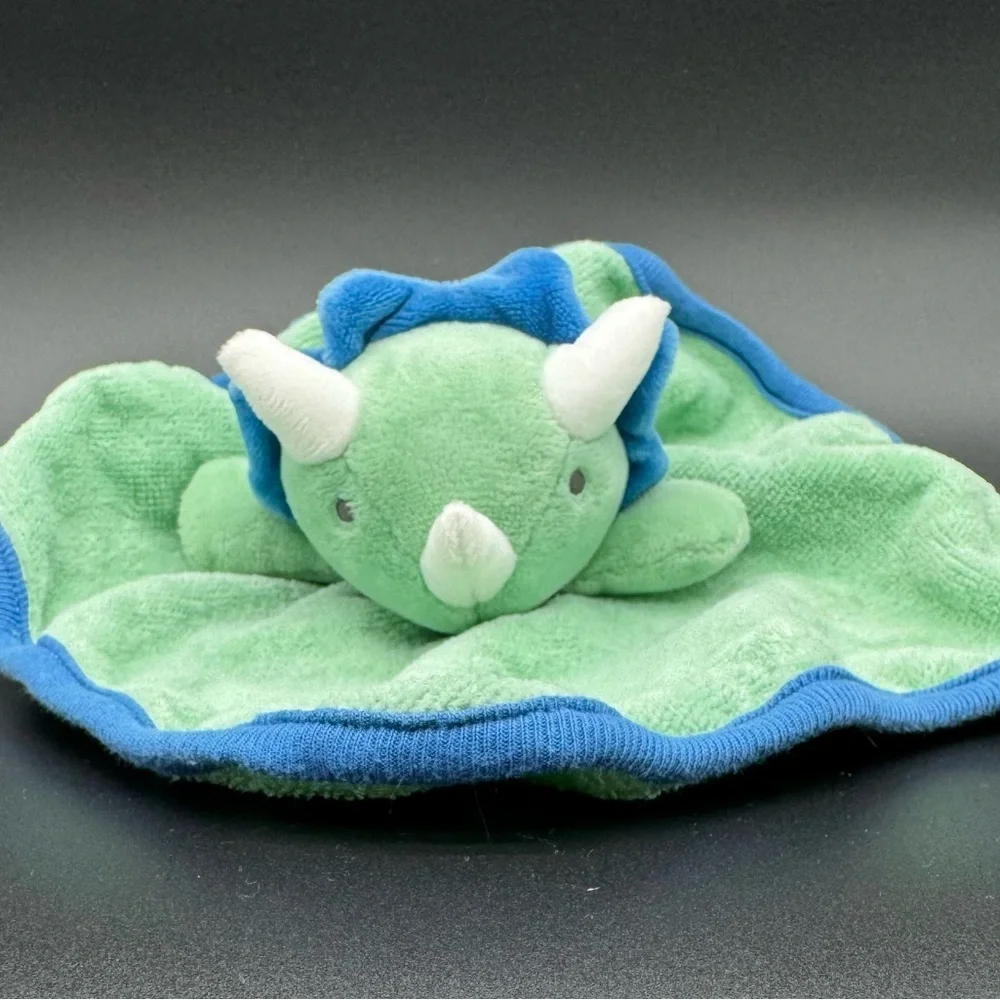 Cloud Island Rhinoceros Lovey Blue Small Terry cloth 8.5 In